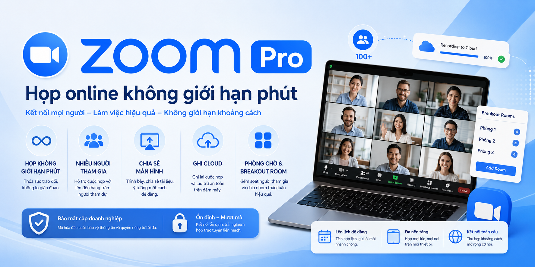 Zoom Pro (chính chủ) - 3 tháng
